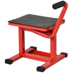 DURHAND Plataforma Elevatória Altura Ajustável 27,5-39,5 cm Elevador para Motocicletas com Base Antiderrapante 48x34x43 cm Vermelho