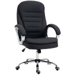 Vinsetto Comfortabele Ergonomische Draaibare Bureaustoel Zwart