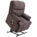 Homcom Fotoliu Relax Electric – Maro, Rabatabil cu Mecanism Ridicare