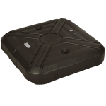 Outsunny Fillable Cantilever Parasol Base Weights with Steel Cross Base, Garden Umbrella Stand Weight with Wheels, 195kg Sand or 170kg Water Filled, Coffee