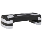 HOMCOM Aerobic-Stepper 3-staps in hoogte verstelbaar 80 x 31 x 20 cm Zwart+Grijs