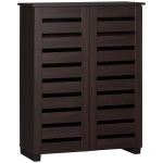 HOMCOM 15 Shoe Storage Cabinet - Wood-Effect