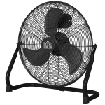 HOMCOM Tragbarer elektrischer Tischventilator mit 3 Geschwindigkeiten und einstellbarer Neigung von 120° leistungsstarker Luftstrom Schwarz