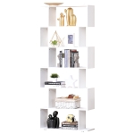 HOMCOM Regal Design Büromöbel Holz Regal 80x24x191cm Weiß