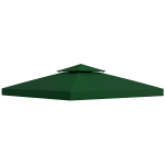 Outsunny Toit de Remplacement pour Gazebo de Jardin Toile de Rechange pour pavillon tonnelle Tente 3 x 3 m Vert foncé
