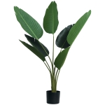 Outsunny Planta Artificiala Strelitzia – 120 cm pentru Interior/Exterior