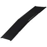 PawHut Rampa Dobrável para Cães com Superfície Antiderrapante Alça e Gancho Carga Máxima 60 kg 158x43,5x2,5 cm Preto