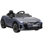 HOMCOM Coche Eléctrico para Niños de +3 Años AUDI RS e-tron GT Coche de Batería con Mando a Distancia 103x58x41 cm Gris