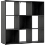 HOMCOM Nine-Cube Storage Shelf - Black