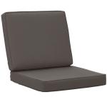 Outsunny 2-Piece Garden Seat and Back Cushion Set, Replacement Cushions for Outdoor Furniture with Seat Cushion and Back Cushion, Dark Grey