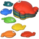 AIYAPLAY 6 Pcs Balance Stepping Stones Kids for Sensory with Non-slip Edge, Stackable Outdoor Indoor Obstacle Course