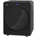 HOMCOM Sèche linge à évacuation, sèche-linge électrique 1000 W 3 Kg, 6 modes de séchage, minuterie, acier inoxydable, noir