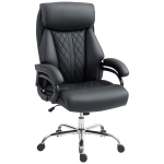 HOMCOM Executive Office Chair with Spring Padding - Black