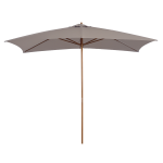 Outsunny Parasol droit rectangulaire Parasol de jardin grande taille grande taille dim. 3L x 2l x 2,5H m gris