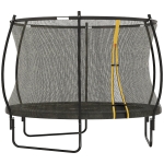 SPORTNOW 10ft Outdoor Trampoline with Enclosure Net, Spring Cover, Black