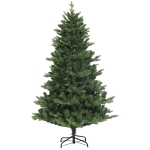 HOMCOM Brad Artificial de Crăciun cu 818 Ramuri, Brad de Crăciun Realist cu Bază de Oțel, Ø105x180 cm, Verde