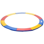 HOMCOM Coussin de protection pour trampoline de remplacement Ø 244 cm résistant aux rayons UV, anti déchirure multicolore