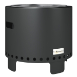 Outsunny Smokeless Steel Fire Pit, with Poker - Grey