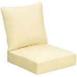 Outsunny Outdoor Seat and Back Cushion Set Patio Deep Seating Chair Replacement Cushion