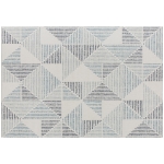 HOMCOM Modern Area Rug, Geometric Pattern Non-Slip Washable Rug, Soft Floor Carpet for Living Room, Bedroom, Dining Room, Home Office, 290 x 200 cm, Multi-Coloured