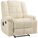 HOMCOM Fauteuil de massage fauteuil de relaxation massant dossier inclinable repose-pied fauteuil TV revêtement synthétique