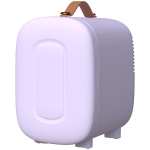 HOMCOM Kleiner Extra-leiser 4L 9V/240V Kühlschrank zum Kühlen und Heizen Mini-Kühlschrank 20,3x26,3x28 cm Violett