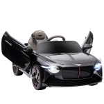 HOMCOM Voiture électrique pour enfant de 3 à 5 ans 2 moteurs 12V 25W 3-5 Km/h télécommande 2,4G Bentley Bacalar noir