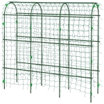 Outsunny Grande arche de jardin, filet de protection des oiseaux, assemblage facile, métal, 43 x 182 x 183 cm