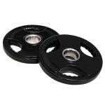 SPORTNOW Hantelscheibe, 2er-Set, 5 kg pro Scheibe, drei Griffe, bodenschonender Gummimantel, Metall