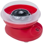 HOMCOM Máquina de Algodón de Azúcar de Uso doméstico de Polipropileno Acero Inox. y Aluminio 450W-550W 27x26x18 cm Rojo