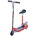 HOMCOM Trottinette électrique 120 W pliable pour enfant de 7 à 12 ans hauteur guidon et selle réglable 10 Km/h max. rouge