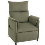 HOMCOM Fauteuil Inclinable avec Moteur sans Balais Repose-Pieds Revêtu Résistant et Poches Latérales 80x83x104 cm Vert