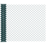 Outsunny Rete di Recinzione in Acciaio e PVC per Spazi Esterni, Rotolo da 25m e Altezza 1.7m, Verde