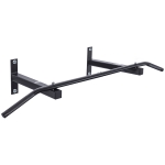 HOMCOM Barra per Trazione a Muro Professionale con Struttura in Acciaio, 113 x 41 x 20cm, Nero