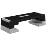 SPORTNOW 15cm/20cm/25cm Exercise Stepper for Home Workout, Aerobic Step Platform, Grey