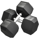 HOMCOM Manubri con impugnatura scanalata, manubrio in ghisa, 2 x 20kg per casa, palestra, allenamento di resistenza