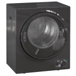 HOMCOM Secadora eléctrica portátil 850W, capacidad 33L 4 modos de funcionamiento, acero inoxidable, 49 x 40,5 x 60 cm, negro