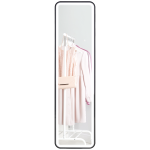 HOMCOM Oglindă de Perete cu Iluminare LED Reglabilă, Control la Atingere și Funcție de Memorie, 40x3x120 cm, Negru