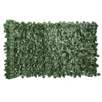 Outsunny Haie Artificiel Brise-Vue décoration Rouleau 3L x 1H m Feuillage réaliste Anti-UV Vert Foncé