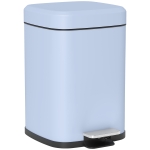 HOMCOM 12L Modern Boxy Metal Home Kitchen Bin - Light Blue