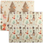 AIYAPLAY Tapis de Jeu Bébé Rembourré Pliable Réversible 196x176x1,5 cm Double Face Imperméable Multicolore