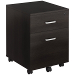 Vinsetto Archivador Móvil para Archivos A4 con Ruedas Gabinete de Archivos Suspendidos 2 Cajones Cerradura 40x45x55,6 cm wengué