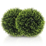 Homcom Set 2 Plante Artificiale Cedru Sferice Ø 45 cm – Anti‑UV & Decorativ