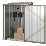 Outsunny Abri de Jardin 1m² - Remise pour Outils - cabanon Porte verrouillable - dim. 1L x 1,03l x 1,6H m - tôle d'acier ondulée