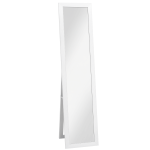 HOMCOM Specchio con Cornice in MDF con Piedini e Ganci per Utilizzo a Muro o a Parete, 37x40x155 cm