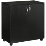 Vinsetto Mueble de Oficina Portadocumentos Multiuso con Cerradura, 2 Puertas y Estante Interior, 80x40x80 cm, Negro