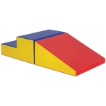 HOMCOM Set 7 Blocchi di Costruzioni Morbide per Bambini in schiuma, 50x50x25 cm, Multicolore