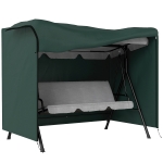 Outsunny Housse de Protection balancelle de Jardin 3 Places bâche étanche dim. 2,05L x 1,24l x 1,64H m Oxford Haute densité 600D Vert