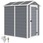 Outsunny Oprón Gradina din PP 131×186×198 cm – Gri