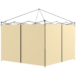 Outsunny Paneles laterales de repuesto para carpa paneles laterales para cenador 3x3 o 3x6 m 2 piezas Beige